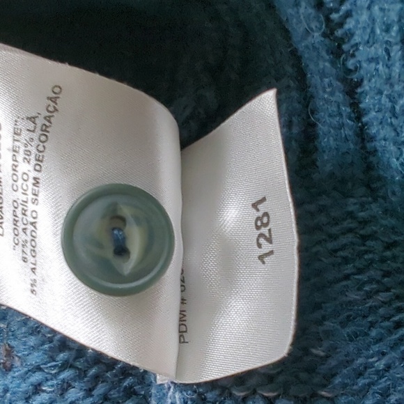 Lg Columbia Knit Sweater in  EUC Teal - Picture 9 of 9